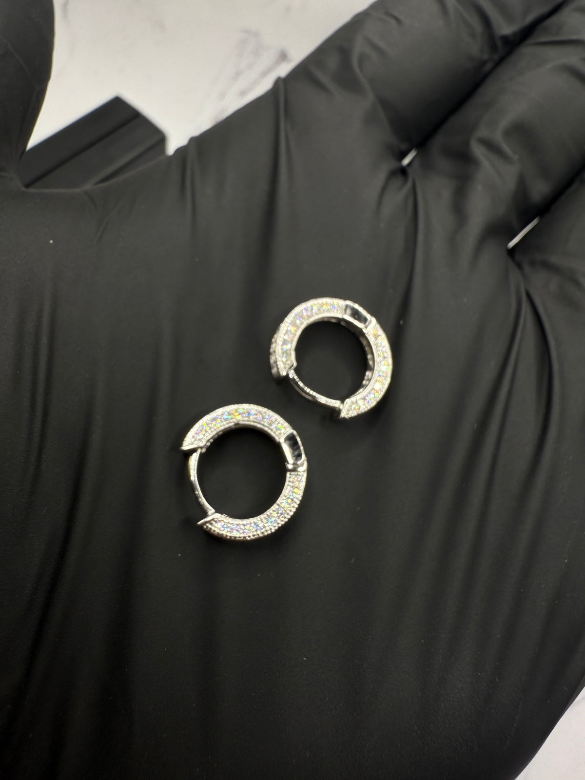 Cluster Hoop earrings