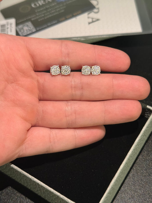 Moissanite stud Earrings