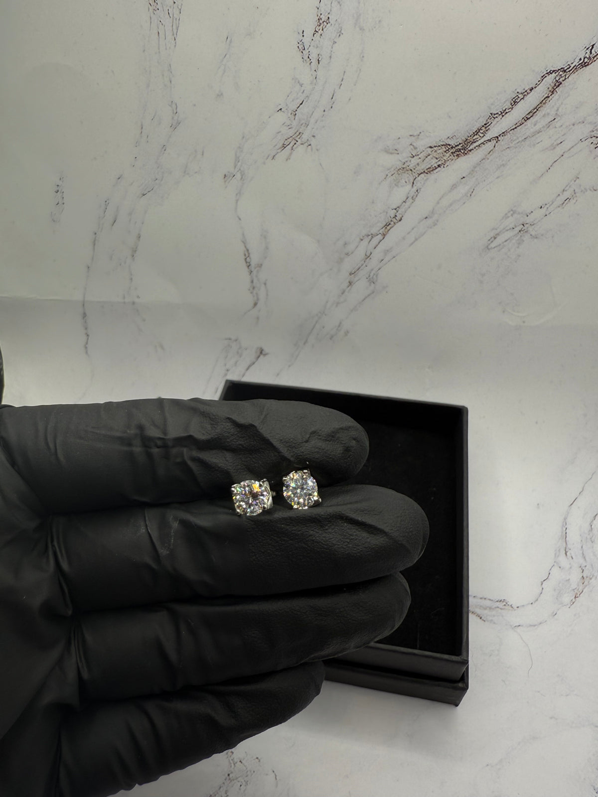Moissanite Oval Cut Earrings