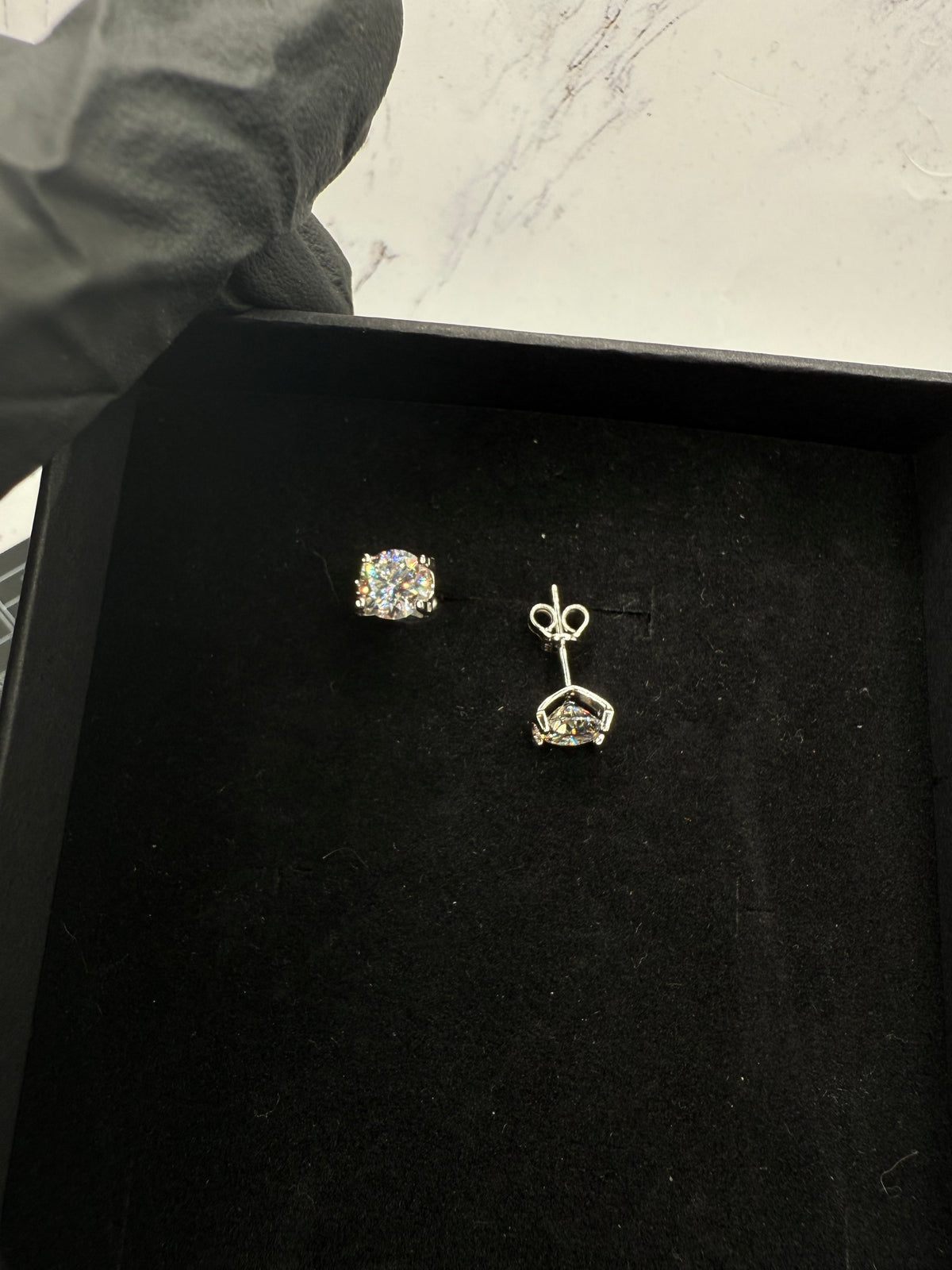 Moissanite Oval Cut Earrings