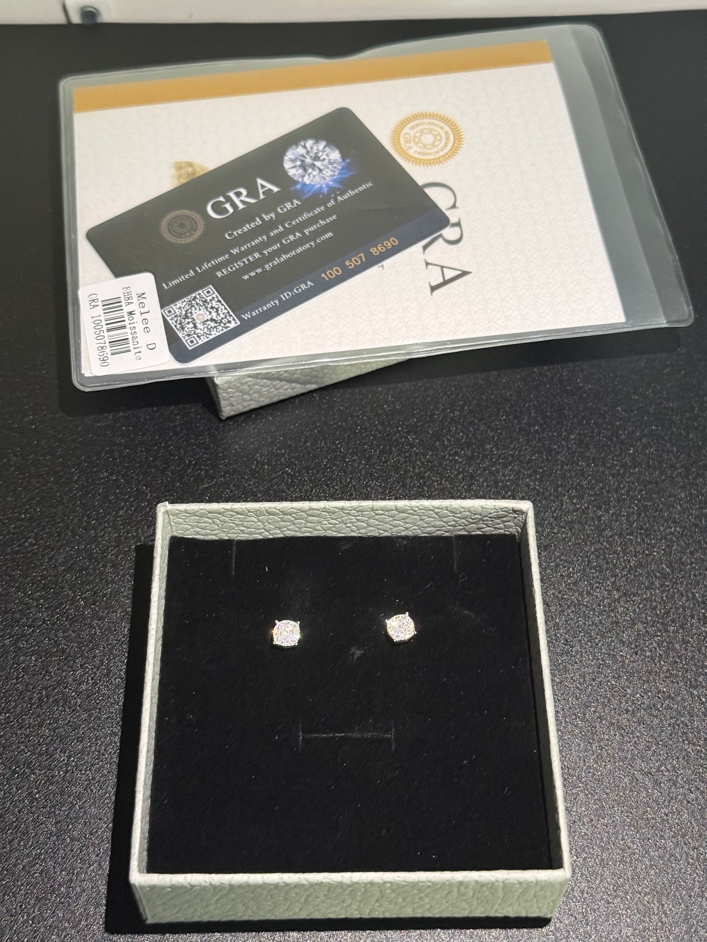 Moissanite stud Earrings