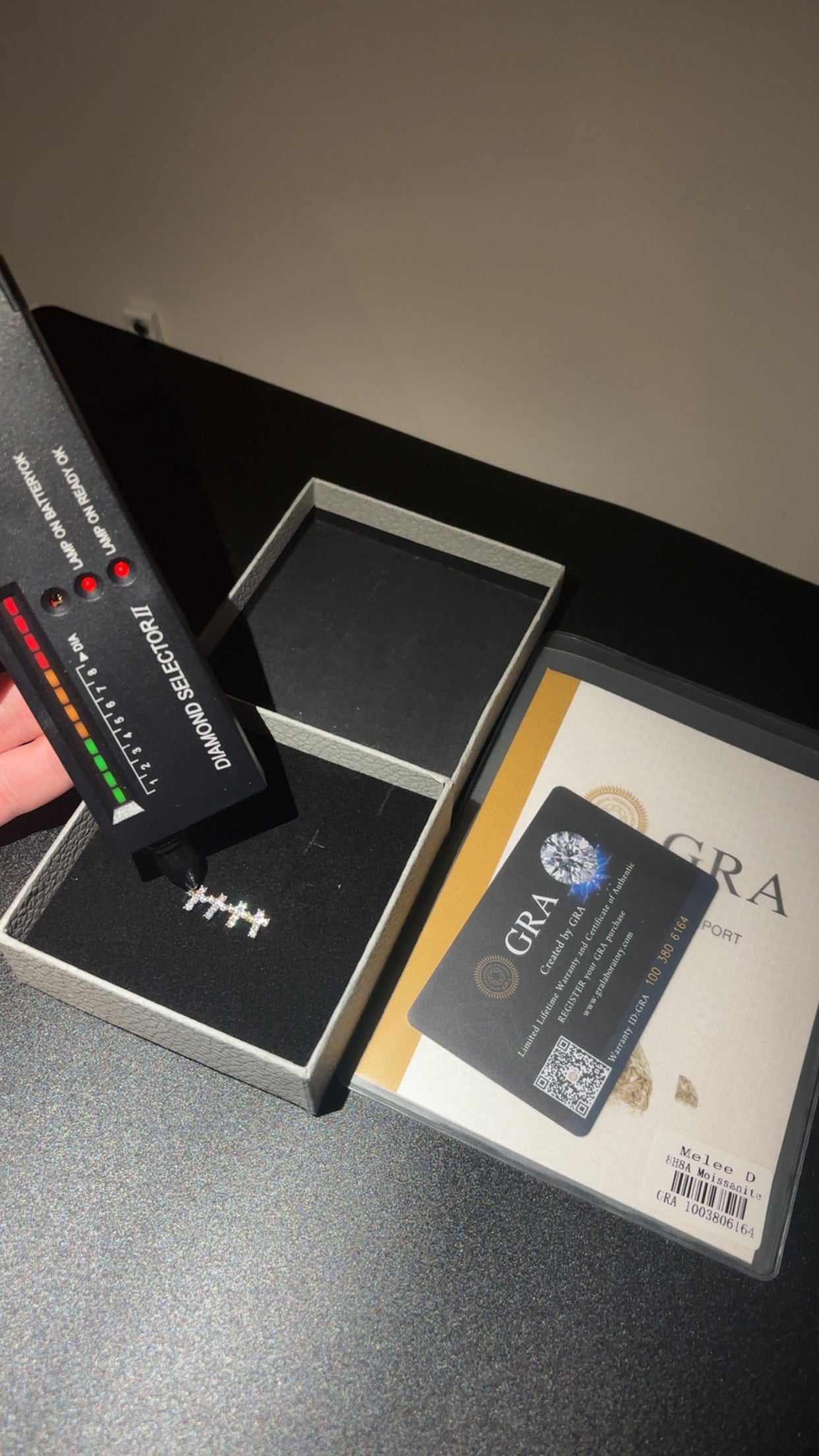 Moissanite Small Cross Earrings