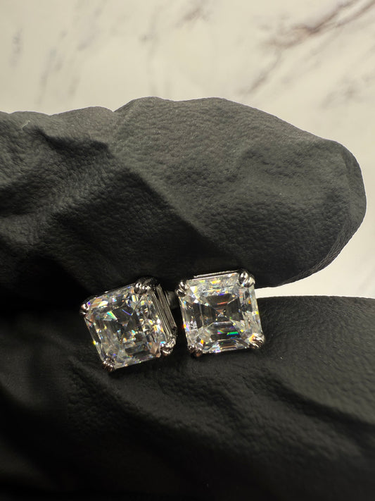 Ascher cut Moissanite Earrings