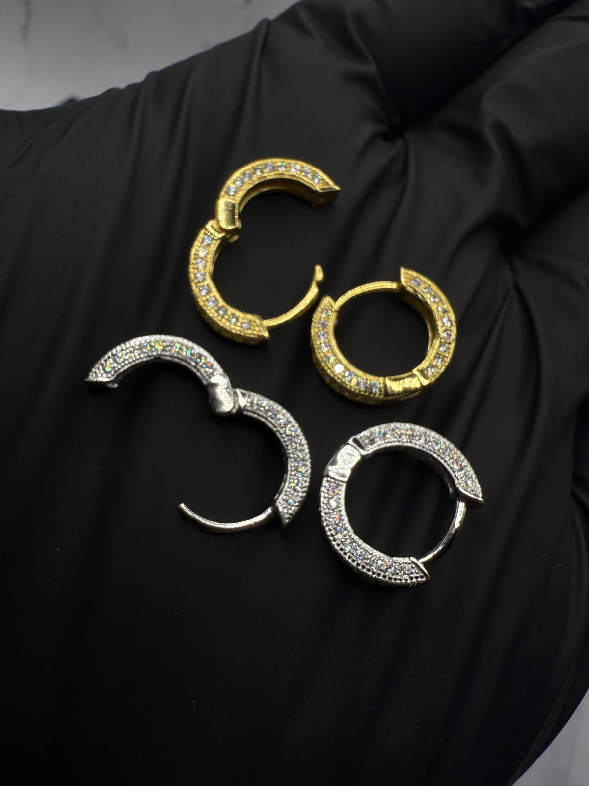 Cluster Hoop earrings