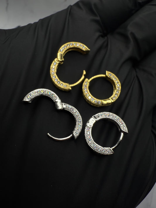 Cluster Hoop earrings