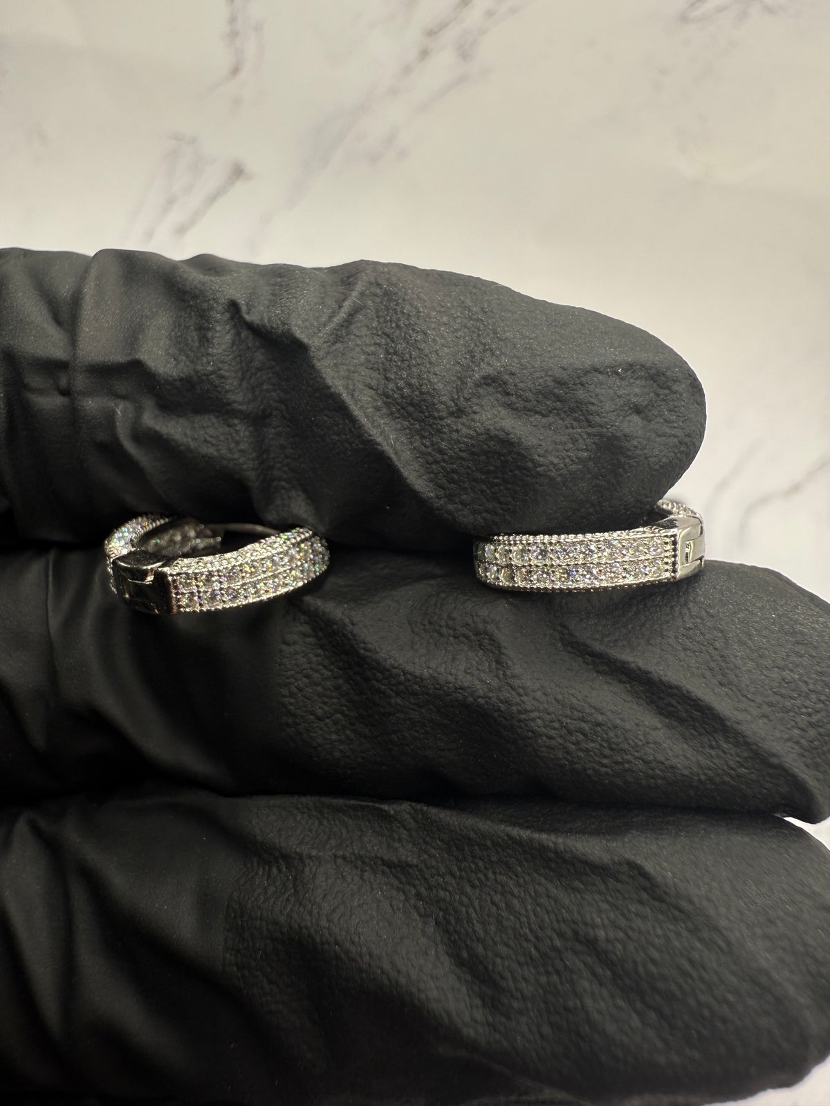 Cluster Hoop earrings