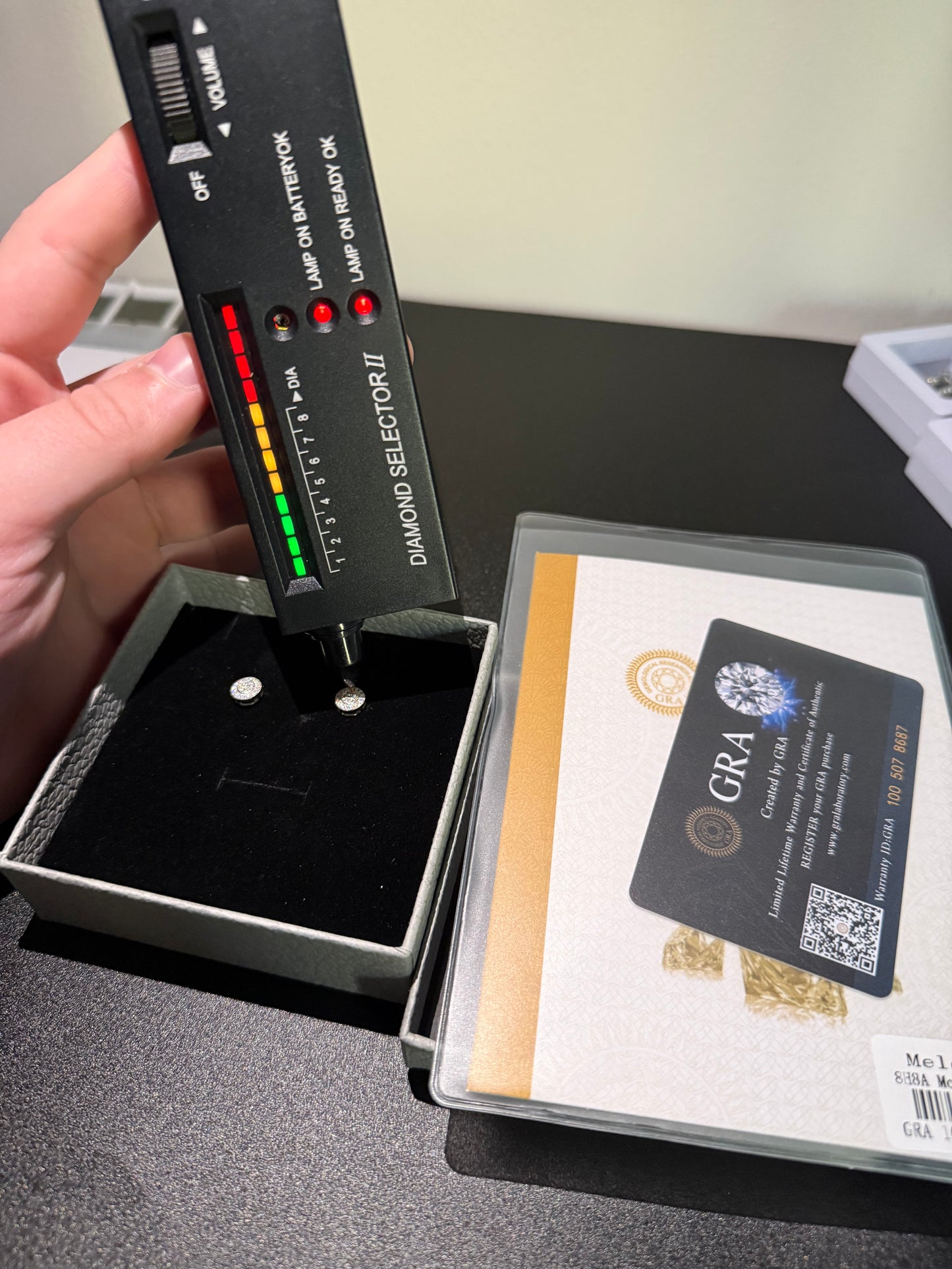 Moissanite Circle Earrings