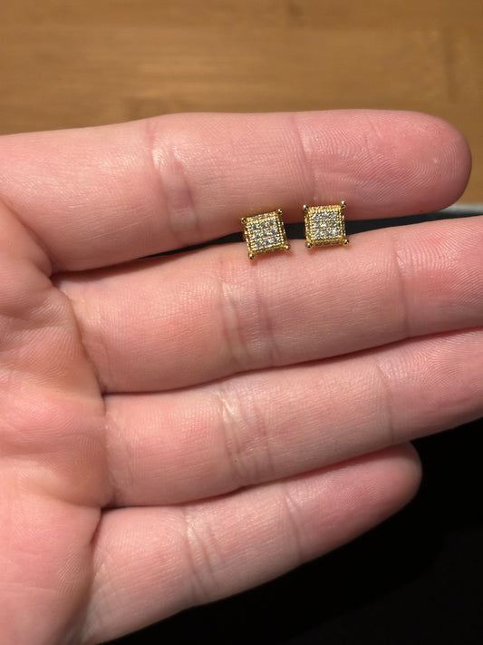 Cubic Stud Earrings