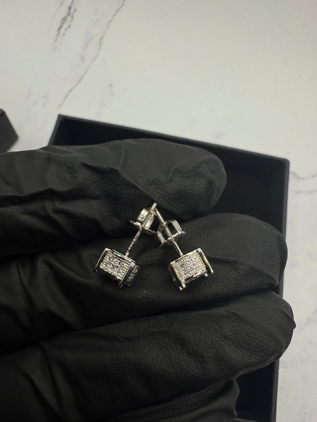 Moissanite Cubic Stud Earrings