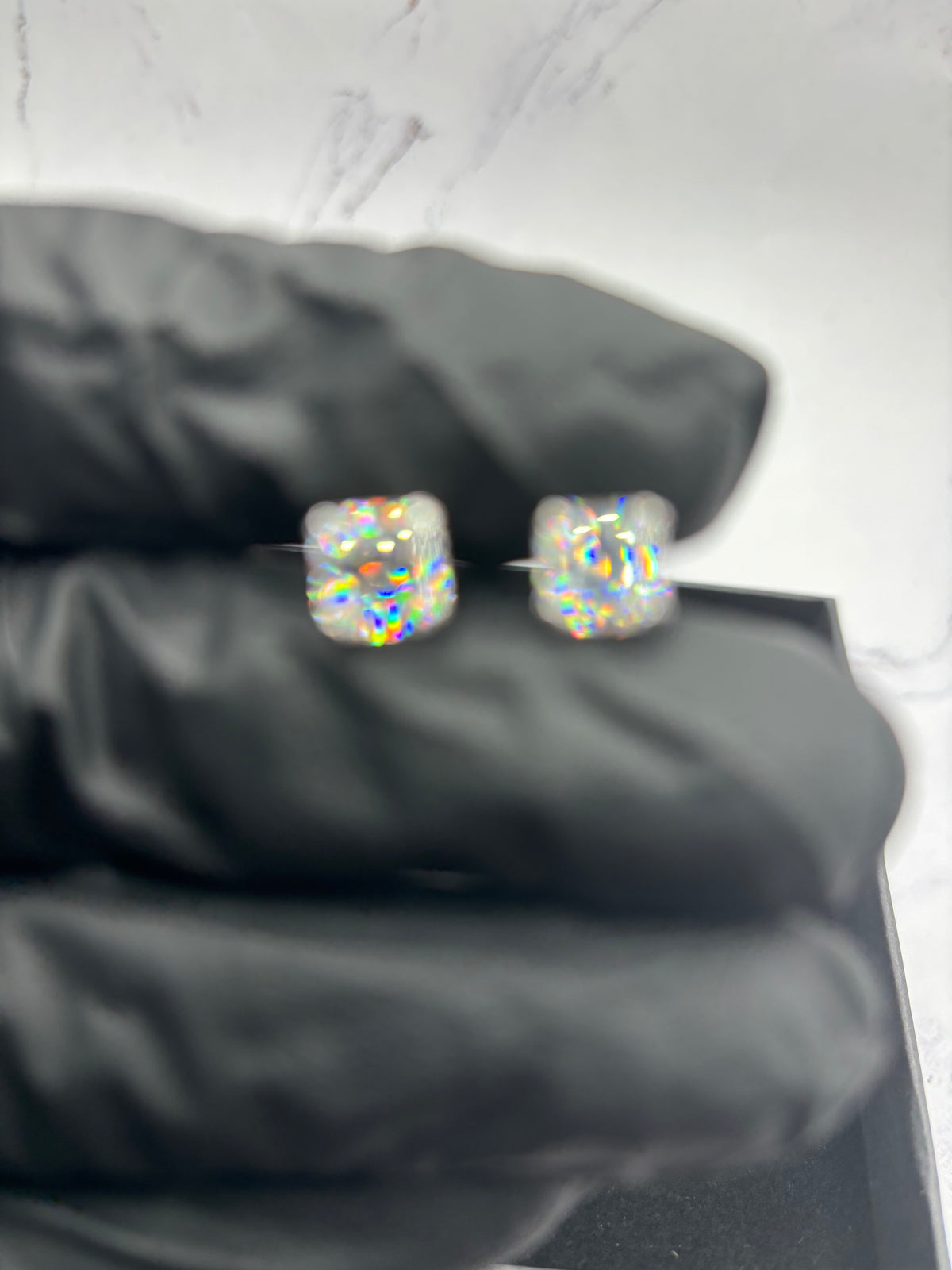 Ascher cut Moissanite Earrings