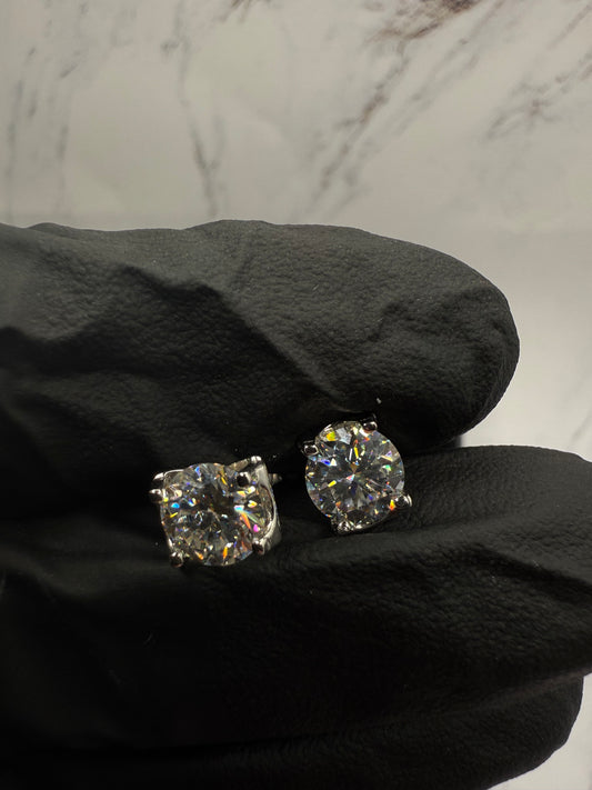 Moissanite Oval Cut Earrings