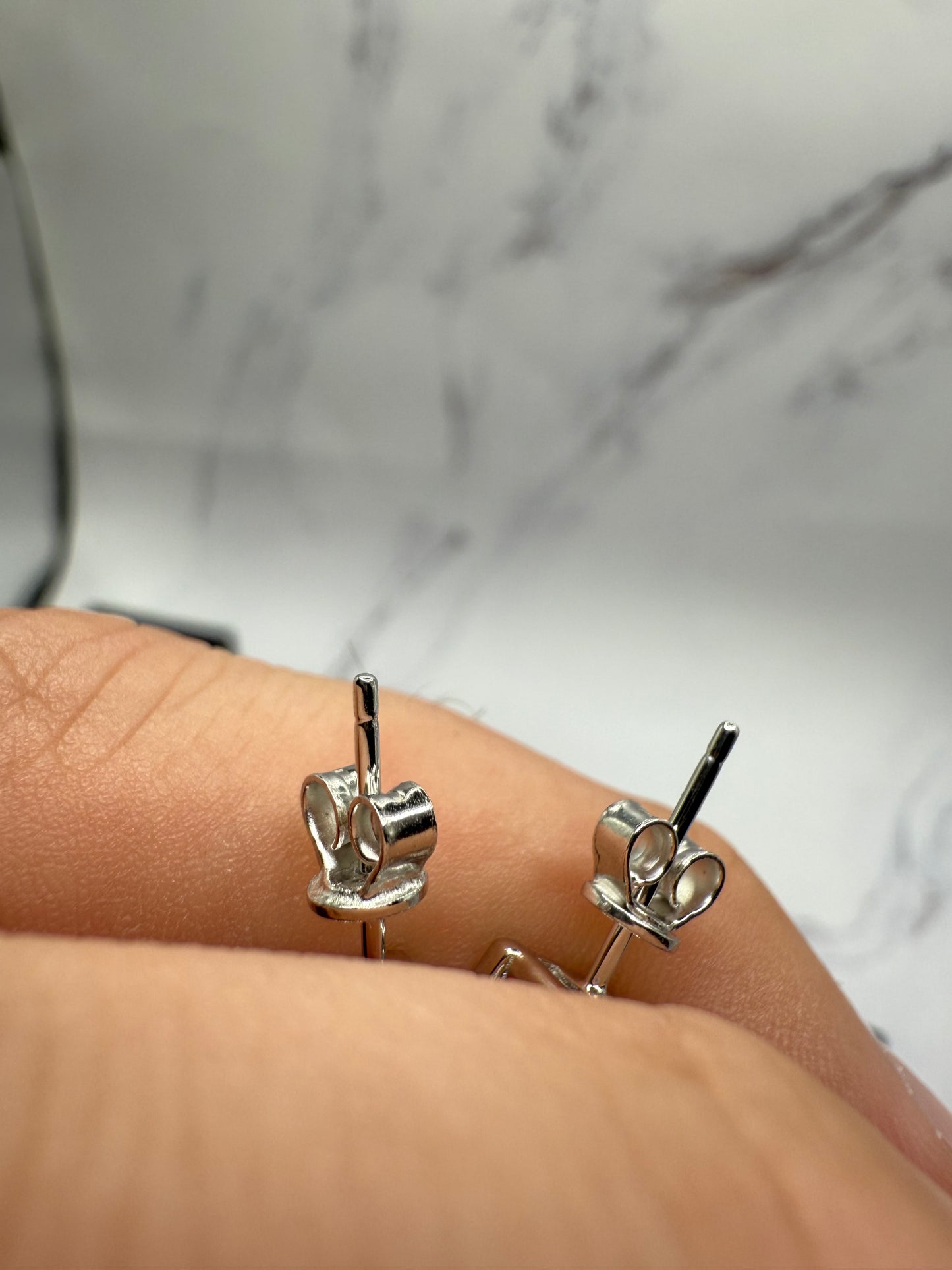 Moissanite Princess Cut Earrings